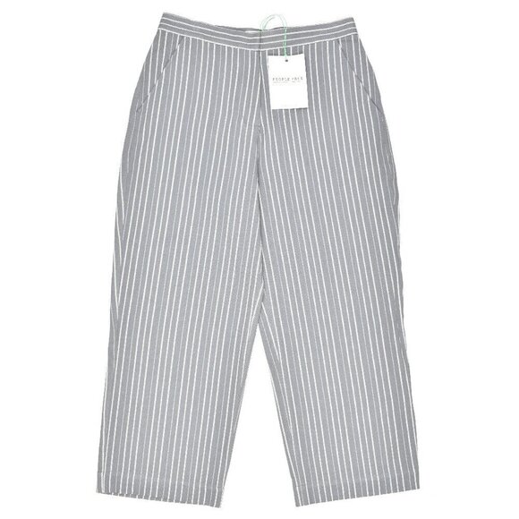 People Tree Emerson Striped Trousers Gray NEW - 6 - Picture 1 of 7